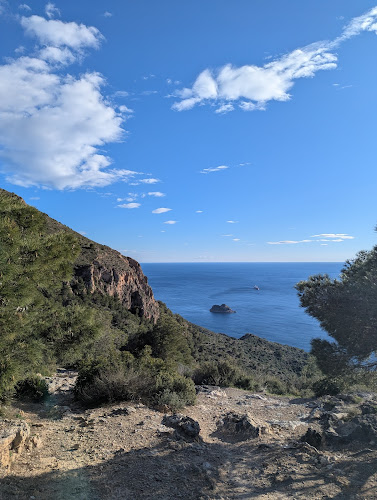 Hiking trail to Fatares Beach.